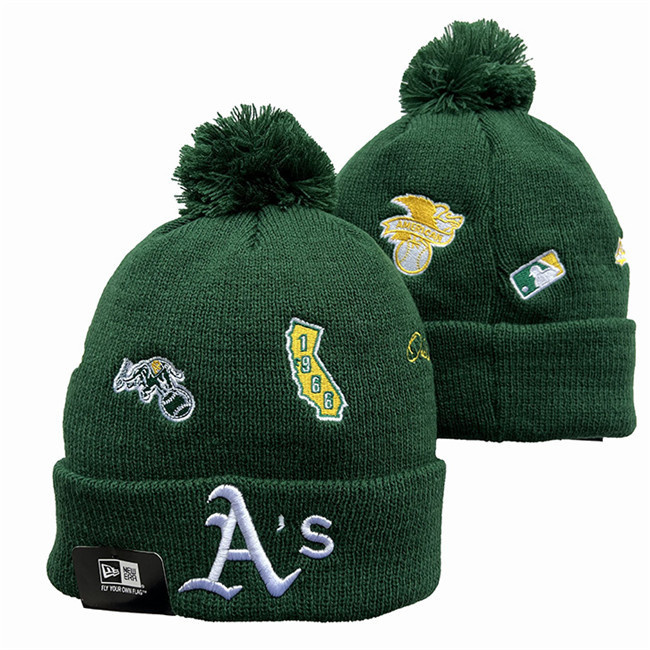 Oakland Athletics Knit Hats 019